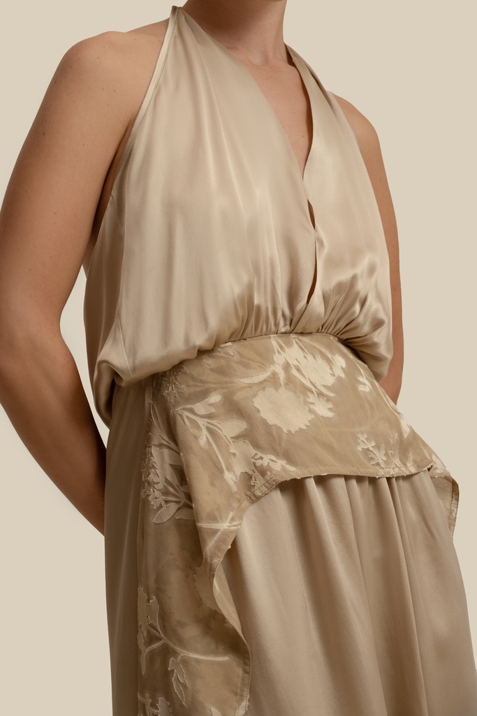 Soft Petal Sand Dress