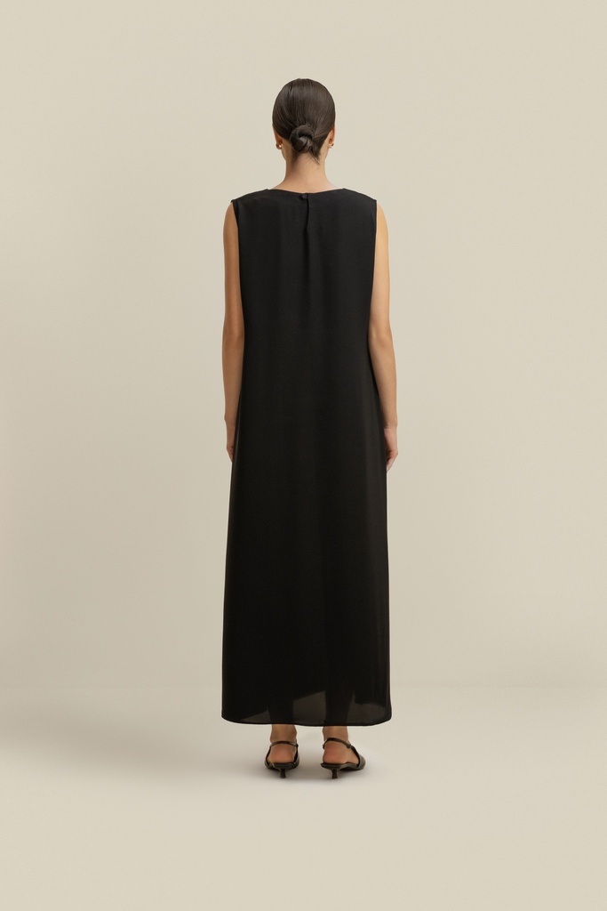 Woven Black Dress