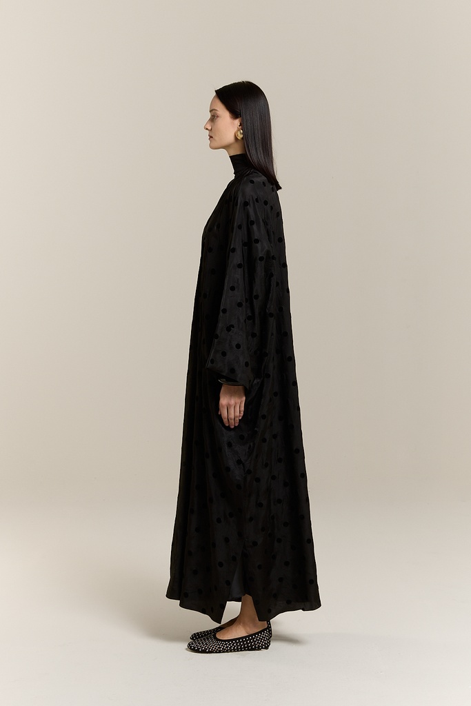Velvet Polka Black  RTW