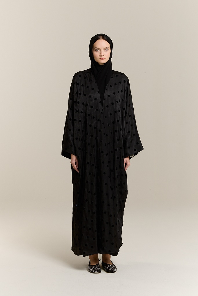 Velvet Polka Black  RTW