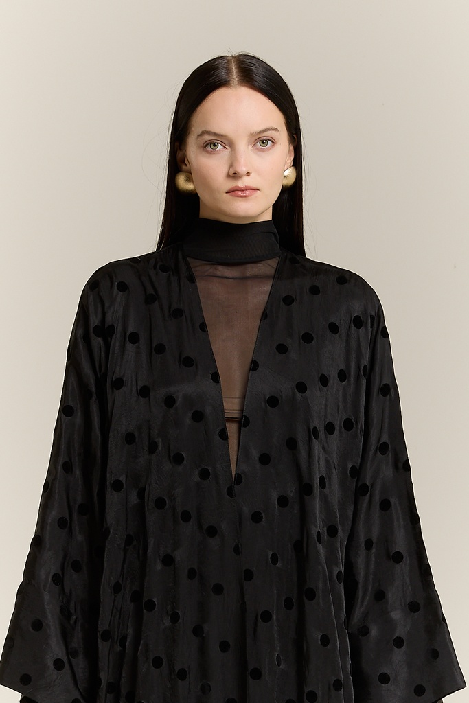 Velvet Polka Black  RTW