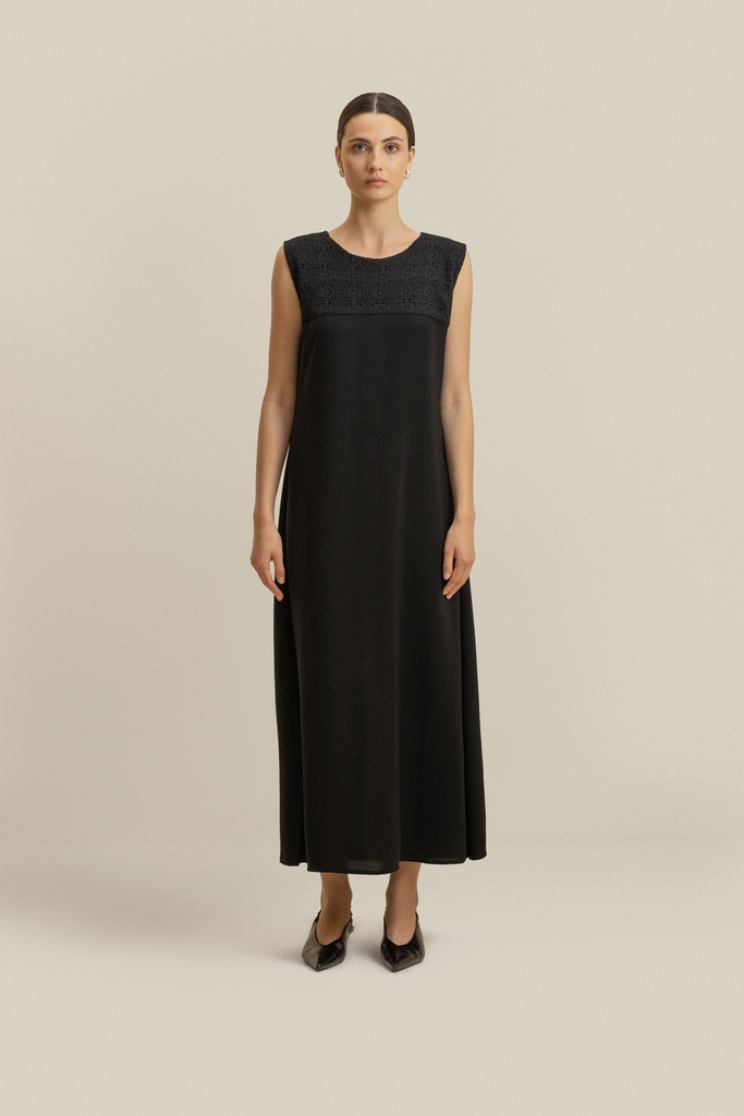 Woven Black Dress (S)